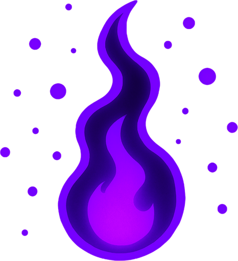 Luz oscura particulas, moradas.
In-Game asset.  2d.  High contrast.  No shadows