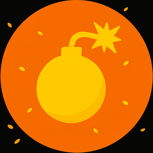 Bu resmin farklı bir versiyonunu yap ama üzerinde sarı bomba iconu olsun