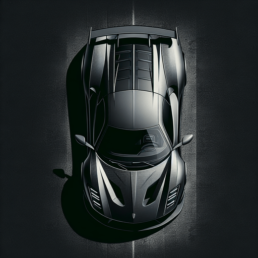 top down horizontal lamborghini.
Single Game Texture.  In-Game asset.  2d.  Blank background.  High contrast.  No shadows