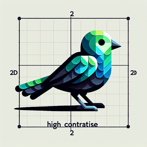Bird.
Single Game Texture. In-Game asset. 2d. Blank background. High contrast. No shadows.