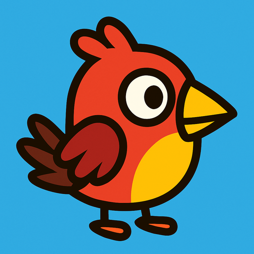 oyunlardaki kuş.
In-Game asset.  2d.  High contrast.  No shadows