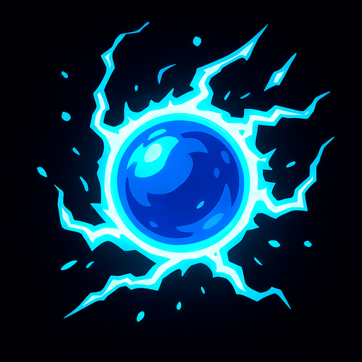 energy ball.
In-Game asset.  2d.  High contrast.  No shadows