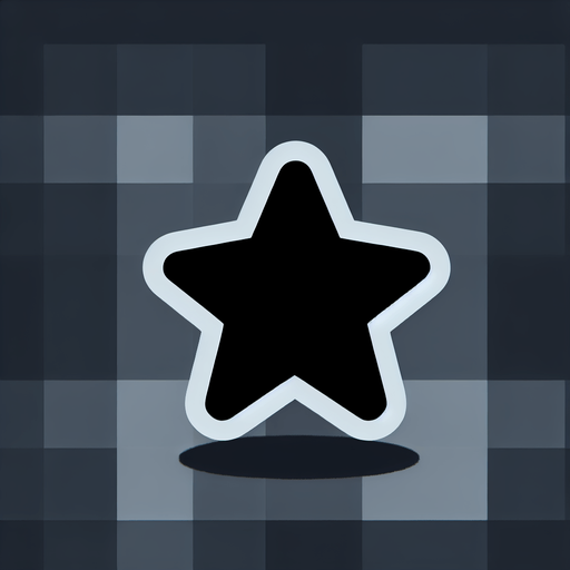 small star.
Single Game Texture. In-Game asset. 2d. Blank background. High contrast. No shadows.