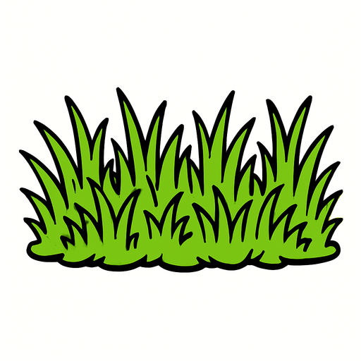 Pasto que cubra un terreno alargado con puntas del mismo pasto saliendo de ellas.
In-Game asset.  2d.  High contrast.  No shadows