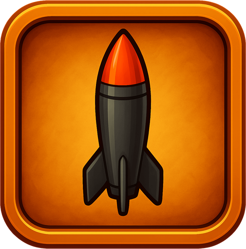 нужна из этой иконке одна ракета без пламени по вертикали