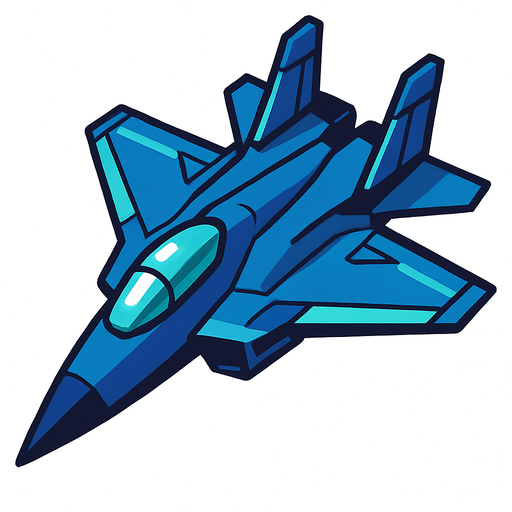 Jet.
In-Game asset.  High contrast.  No shadows