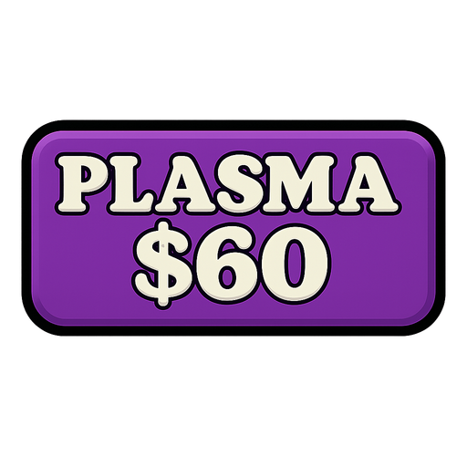 Make button purple and change test to say 'Plasma $60'