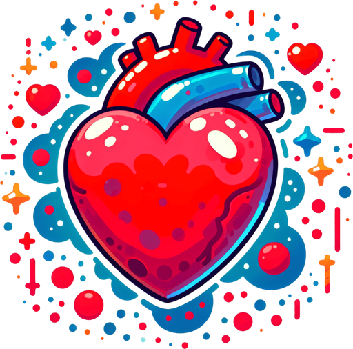 cartoon life heart.
Single Game Texture.  In-Game asset.  2d.  Blank background.  High contrast.  No shadows