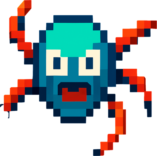 Sin modificar nada más solo mueve las patas de la araña derechas