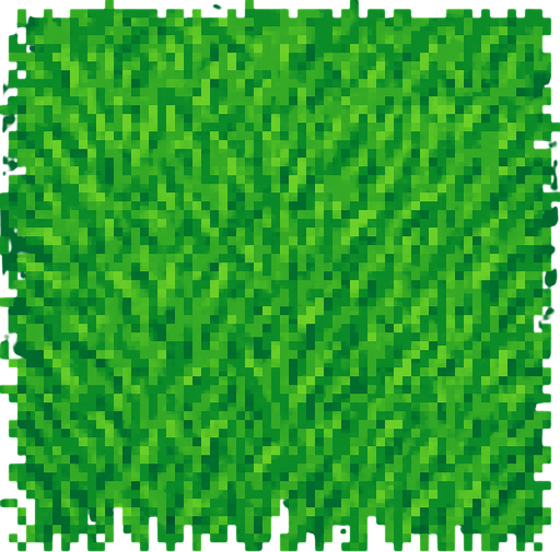 green grass ground.
In-Game asset.  2d.  High contrast. pixel no shadow