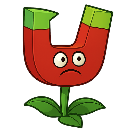magnetoseta de plant vs zombies
. No background. Transparent background. Blank background. No shadows. 2d. In-Game asset. flat