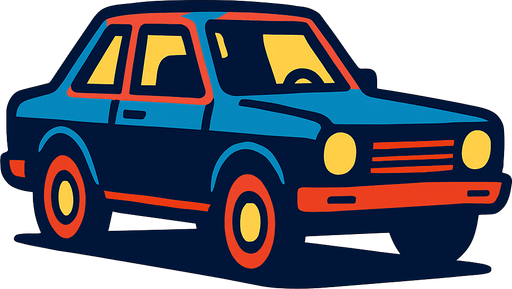 car.
In-Game asset.  2d.  High contrast.  No shadows