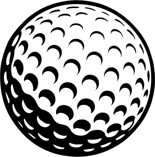 White Golf Ball.
In-Game asset.  2d.  High contrast.  No shadows