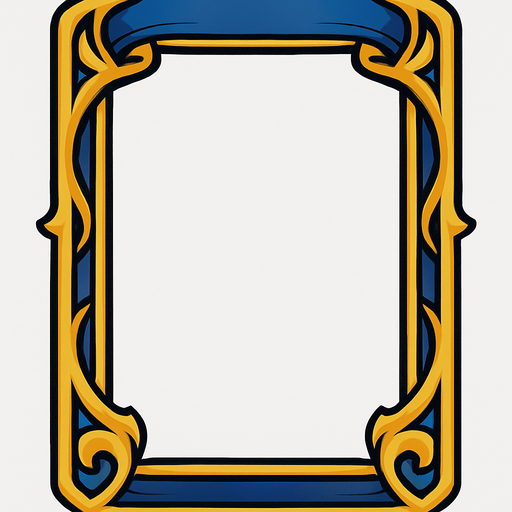 Card border.
In-Game asset.  2d.  High contrast.  No shadows
