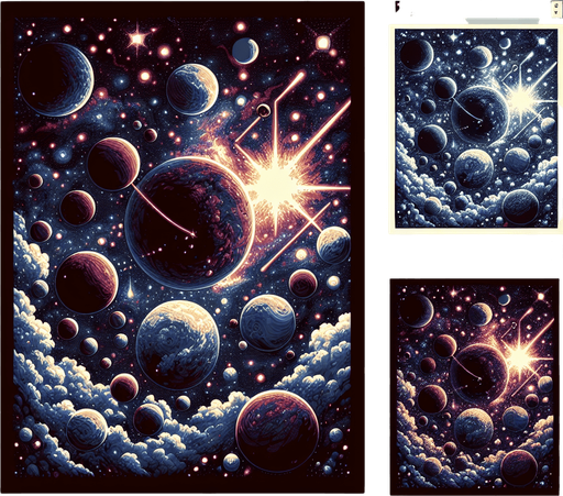 realistic tolemap universe for game, deep space, darl space, cosmos.
Single Game Texture. In-Game asset. 2d. Blank background. High contrast. No shadows.