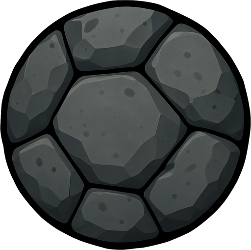 Using this stile, make a rock. A circular rock.