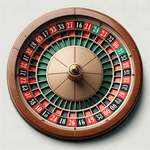 roulette wheel with only numbers.
Single Game Texture. In-Game asset. 2d. Blank background. High contrast. No shadows.