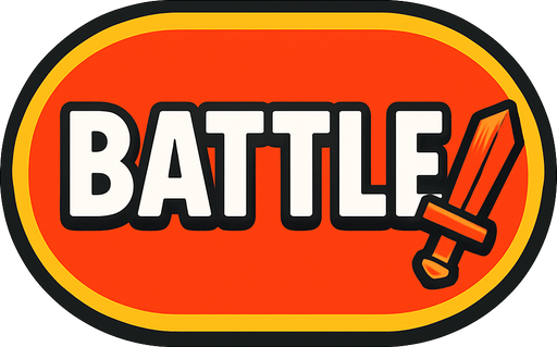 A Battle Button.
In-Game asset.  2d.  High contrast.  No shadows