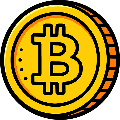 Bitcoin.
In-Game asset.  2d.  High contrast.  No shadows