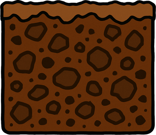 brown soil 2d.
In-Game asset.  2d.  High contrast.  No shadows