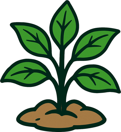 A plant.
In-Game asset.  2d.  High contrast.  No shadows. Very simple