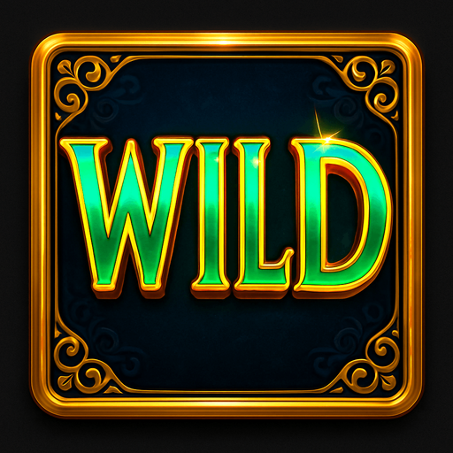 Crea un asset visual completo para el símbolo 'W' (Wild/Comodín) de Megaways, directamente sobre su panel de fondo.

Diseño General:

Forma: Un panel cuadrado o ligeramente redondeado.

Fondo del Panel: Terciopelo oscuro (negro o azul noche) o un metal pulido muy oscuro.

Borde: Un borde elegante dorado o plateado alrededor del panel.

Detalles del Fondo: Puede tener un patrón sutil de filigrana de casino en las esquinas del panel.

Símbolo Central (la palabra 'WILD'):

La palabra 'WILD' en una fuente llamativa y dinámica, posicionada centralmente.

Colores: Vibrantes (ej. verde esmeralda brillante, azul eléctrico) con un contorno dorado o un efecto de arcoíris.

Puede tener un pequeño destello o un aura de energía..
In-Game asset.  2d.  High contrast.  No shadows