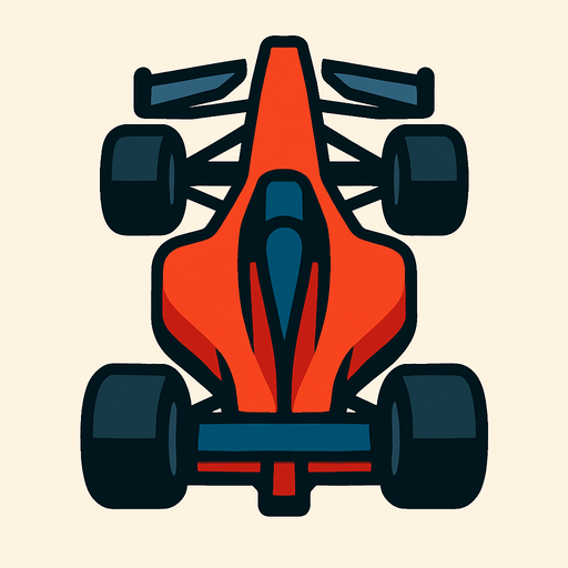 F1 car.
In-Game asset.  2d.  High contrast.  No shadows
