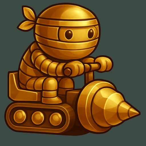 Same ninja character, with gold color