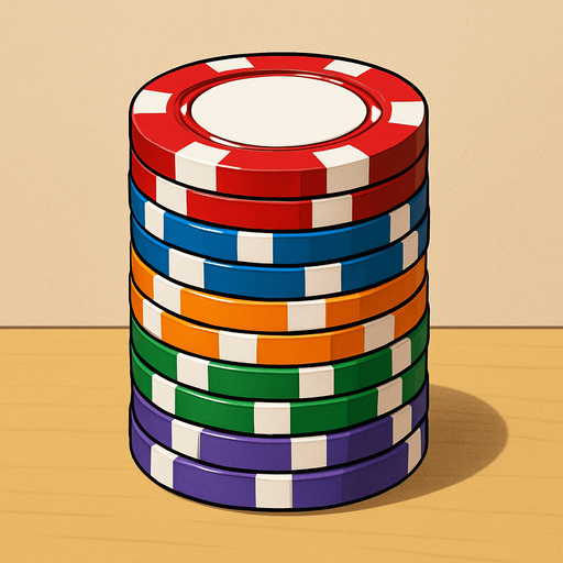 A stacked pile of some of these chips.