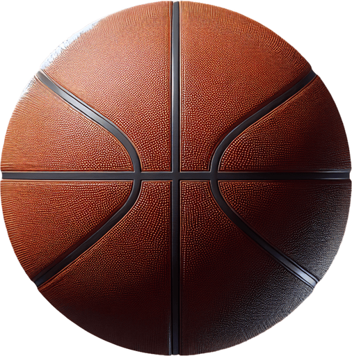 basketbol topu.
Single Game Texture. In-Game asset. 2d. Blank background. High contrast. No shadows.