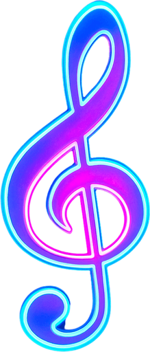 a musical note thats bright and neon thats also really cool looking.
In-Game asset.  2d.  High contrast.  No shadows