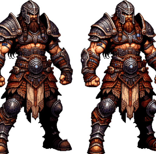 Great warrior.
Single Game Texture. In-Game asset. 2d. Blank background. High contrast. No shadows.