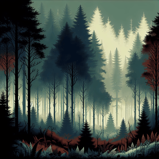 un background de un bosque

width: 2048, height: 1756.
Single Game Texture.  In-Game asset.  2d.  Blank background.  High contrast.  No shadows