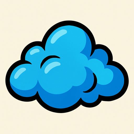 cloud.
In-Game asset.  2d.  High contrast.  No shadows