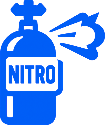 Nitro image blue
In-Game asset.  2d.  High contrast.  No shadows