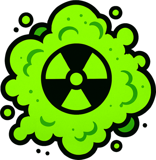 the green fatal gas.
In-Game asset.  2d.  High contrast.  No shadows. real