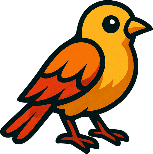 Bird.
In-Game asset.  2d.  High contrast.  No shadows