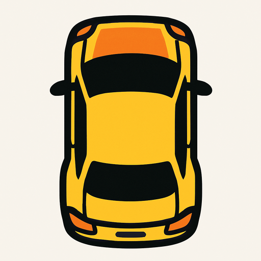 car looks above.
In-Game asset.  2d.  High contrast.  No shadows