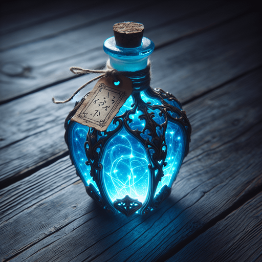 blue potion
a blue potion