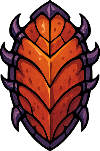 Chitin Shield.
In-Game asset.  2d.  High contrast.  No shadows