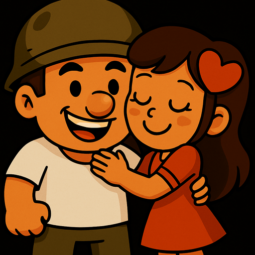 Erkek karakter neşeli bir yüze sahip ve bir beyaz tshirt giyiyor