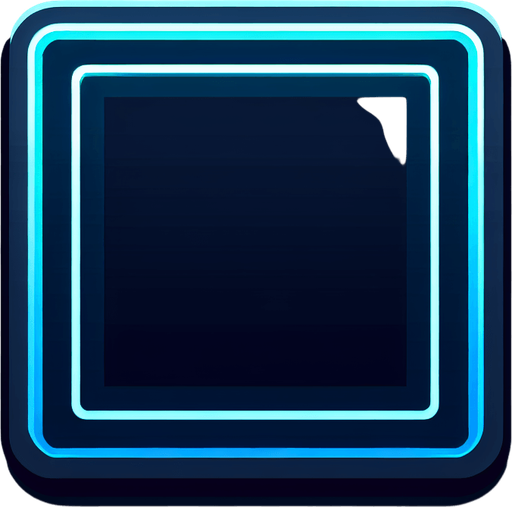 square with Neon dark blue borders, simple, futuristic, 2d.
Single Game Texture. In-Game asset. 2d. Blank background. High contrast. No shadows.