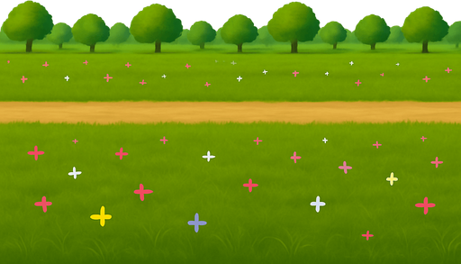 kenar görüntülerini ve gökyüzü iışıklandırmasını öyle ayarla ki bu görsel sürekli tekrar ettiğinde sınırlar belli olmasın başlangıçla bitiş aynı olsun ve şu ağaçları küçült artık