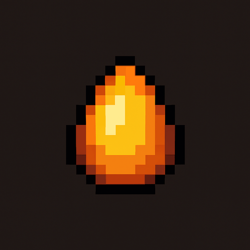 semilla de pixeles.
In-Game asset.  2d.  High contrast.  No shadows