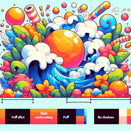 puff effect cartoon.
Single Game Texture. In-Game asset. 2d. Blank background. High contrast. No shadows.
