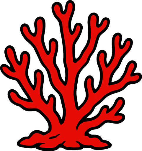 Coral rouge.
In-Game asset.  2d.  High contrast.  No shadows