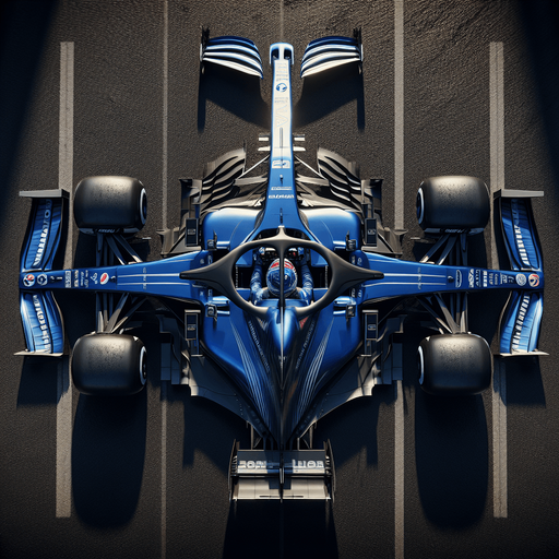 F1 car from upwards