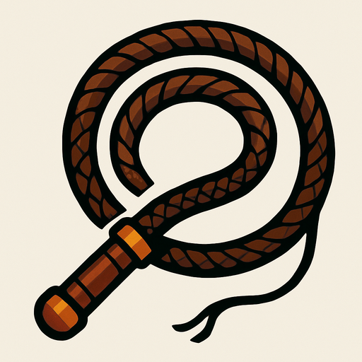 whip.
In-Game asset.  2d.  High contrast.  No shadows