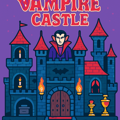 vampire castle rpg. 2d. no shadows.