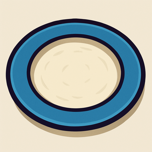 Plate.
In-Game asset.  2d.  High contrast.  No shadows
